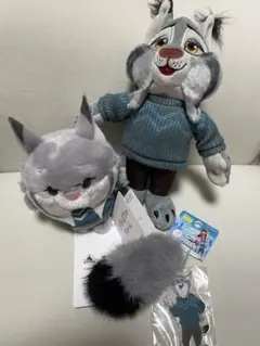 ディズニー ズートピア2 パウバート ぬいぐるみ しっぽキーホルダー
