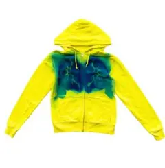 Serotonin yellow zip up hoodie