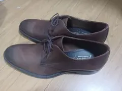 ブラウンレザー レースアップシューズ　26.5cm