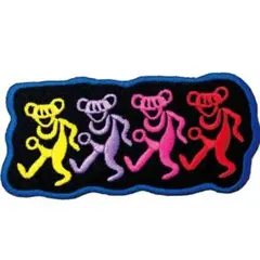 ワッペン デッドベア キャラクター 4匹 ベアー アイロン アップリケ 送料無料