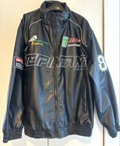 レディース　フェイクレザー　ジャケット　アウター　M