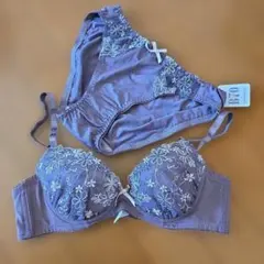 wakudoki ブラジャー ショーツ セット B70 パープル