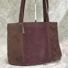 希少 COACH コーチ ヌバック トートバッグ ダークブラウン A4 4942
