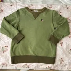 ミキハウスダブルビー　トレーナー　130cm グリーン