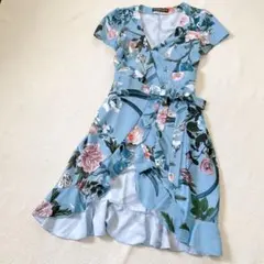 LITTLE MISTRESS リトルミストレイス　花柄　ラップドレス