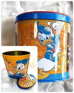 【空き缶】Disneyディズニー ドナルドダック チョコクランチ 小物入れ