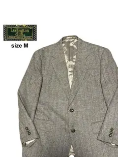 ★Lexington club★テーラード ジャケット★ツイード★総柄★M相当★