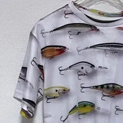 総ルアー柄　Tシャツ　ブラックバス　釣り　フィッシングウェアのサムネイル