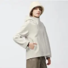 コージーメルトンショートフーディコート XS