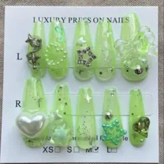 【#050】♡現品販売♡ギャルネイル ちびギャルネイル ネイルチップ つけ爪