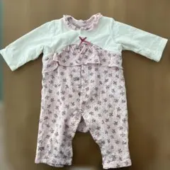 フラワープリントロンパース・カバーオール