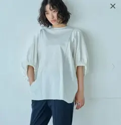 未使用】COMFY ドルマンショートスリーブブラウス ユナイテッド