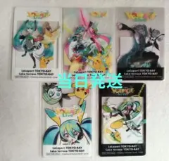 ポケモン 初音ミク ポケミクライブ ららぽーと クリアカード 5種類レア