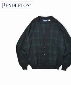 90s USA製 PENDLETON ペンドルトン ウールニットカーディガン L