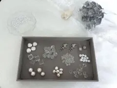 淡水パールと透明ビーズの詰め合わせ　アソート
