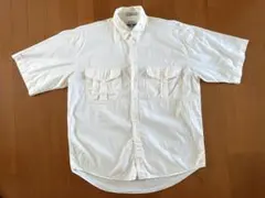 古着 DOCKERS ミリタリーシャツ　ホワイトベージュ