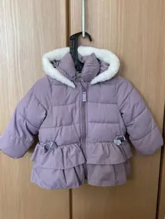 SIMPLE FREE ラベンダー フリル付きコート 80