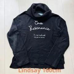 Lindsay リンジー タートルネック トップス 黒 L 160