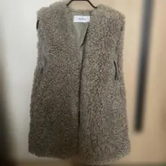 JEANASIS ボアノースリーブベスト