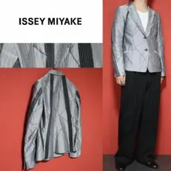 ISSEY MIYAKE 09AW A-POC シルバー テーラードジャケットのサムネイル