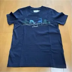 美品　COACH 半袖Tシャツ 鹿 モチーフ ネイビー Sのサムネイル