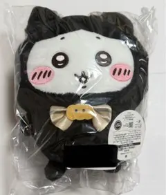 ちいかわ黒猫のぬいぐるみ　ハチワレ