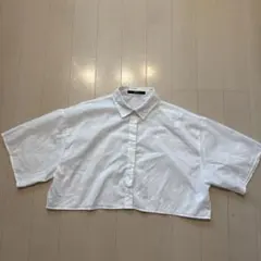 OFALO ショート丈 半袖シャツ ホワイト M