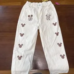 リトシーディズニーミッキー ミニー ズボン アイボリー　パンツ　110