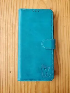 oppo a5 5g 手帳型スマートフォンケース ターコイズブルー