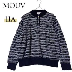 MOUV 長袖ニット セーター ゆったり 昭和レトロ 古着
