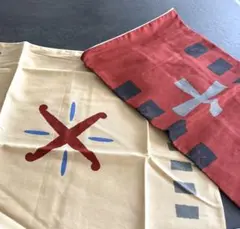 座布団カバー モダン柄 2枚