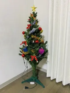 ファイバー クリスマスツリー オーナメントセット 120cm カラフル