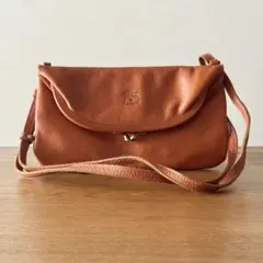 イルビゾンテ がま口 2way ショルダーバッグ レザー