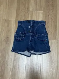 EMODA ダークブルー ハイウエストショートパンツ S