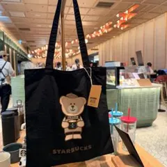 台湾 スターバックス スタバ リザーブ トートバッグ 数量限定 日本未発売 黒のサムネイル