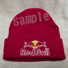 ☆ラストです！ 可愛い ニット帽 ビーニー 赤 レッド ブル