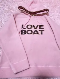 当時物　ラブボート　ピンク　フリース　パーカー　トレーナー　LOVE BOATのサムネイル