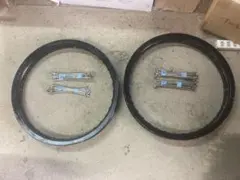 スーパーカブ50純正ホイールリム2本セット1.2x17 スポークおまけ 