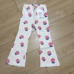 ZARA フラワープリント フレアパンツ 98cm
