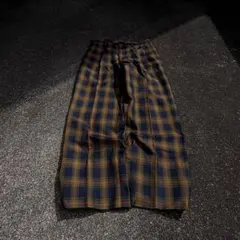 希少色 90s vintage wide slacks ツータック チェックのサムネイル