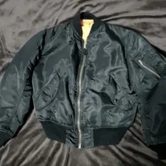 【美品】80's USA製ALPHA　MA-1　SIZE:S（日本Mサイズ相当）