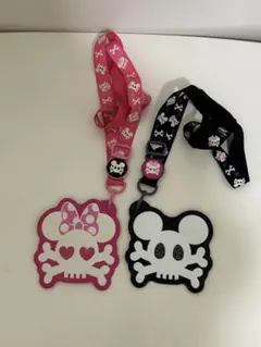 東京ディズニーリゾート チケットケース　ミッキーミニー　ドクロ