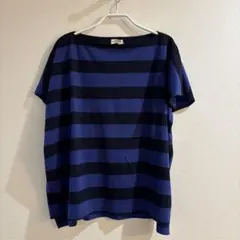 ＳＭ２ ネイビー/ブラック ストライプ 半袖Tシャツ Mサイズのサムネイル