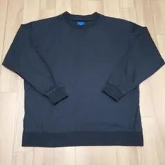 BEAMS ウーブン ブロード クルーネック ブロード ストレッチ 長袖Tシャツ