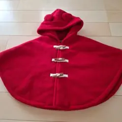 HOT BISCUITS フード付きポンチョ F レッド