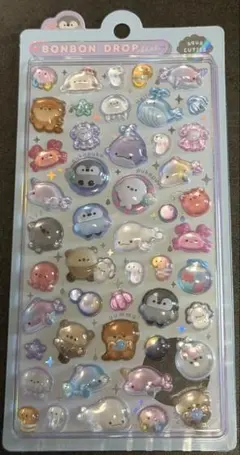 ボンボンドロップシール　水族館　aqua CUTIES