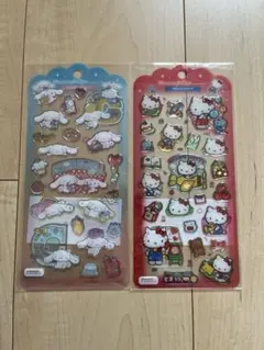 ハローキティ、シナモロール ドロップジェリーシール セット 2シート