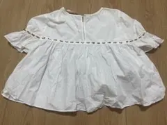 『値下げ中！』フリル付き シャツ 半袖　チュニック　ブラウス　zara ザラ