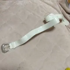 ホワイトクロコダイル風ベルト