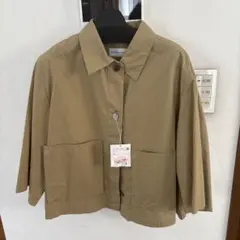 human woman ベージュ ジャケット ブルゾンのサムネイル